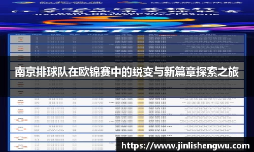 南京排球队在欧锦赛中的蜕变与新篇章探索之旅